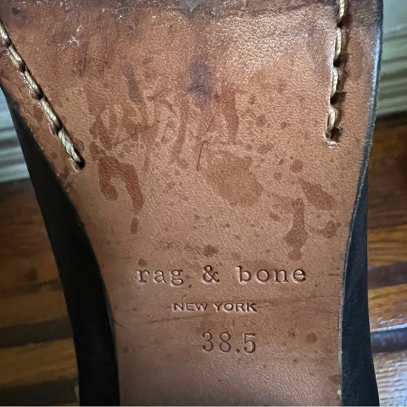 Rag & Bone Harrow Bootie Black size 38.5 8/8.5 - Picture 9 of 10